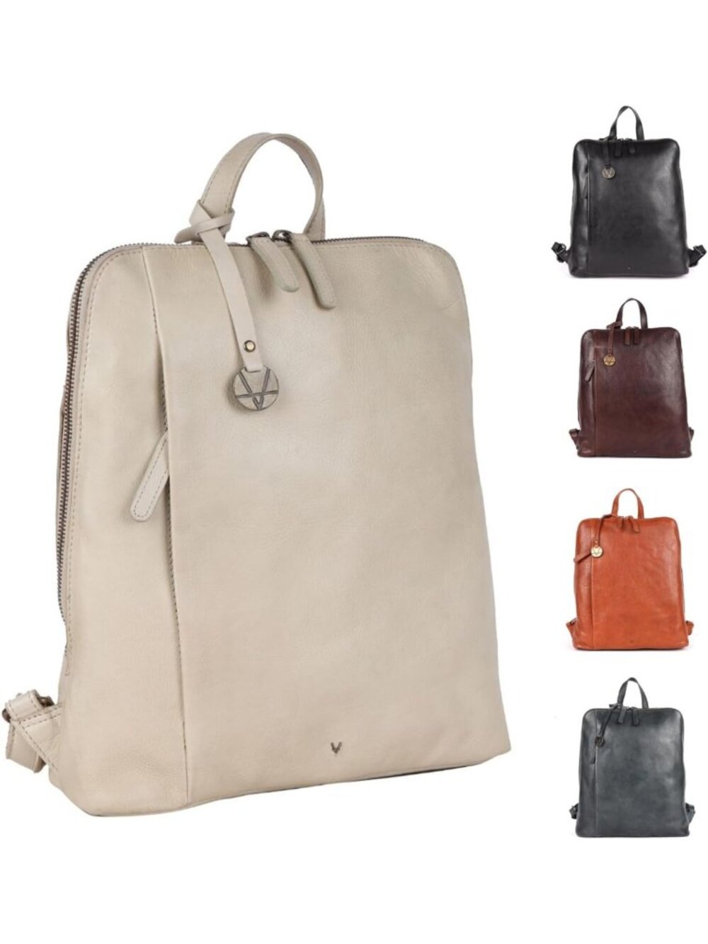 Stylish 12.5" Genuine Leather Backpack for Travel, School, or Work - Unisex